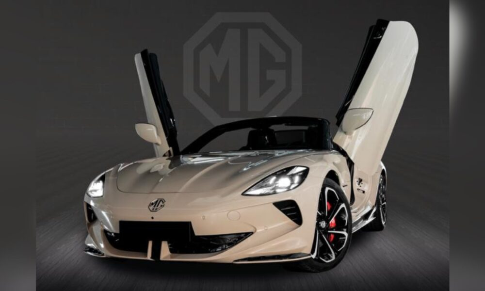 Auto blanco MG, vista frontal